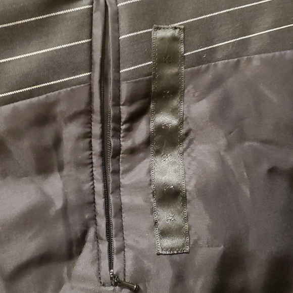 Sz XXL Japanese NWT $2699 Masatomo wool with leather panels pinstripes jacket - Picture 6 of 11